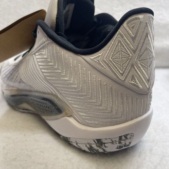 Nike Basketball Sneakers Men 11 White Black Gold Air Jordan XXXVIII 38 Low Shoes - Picture 7 of 12